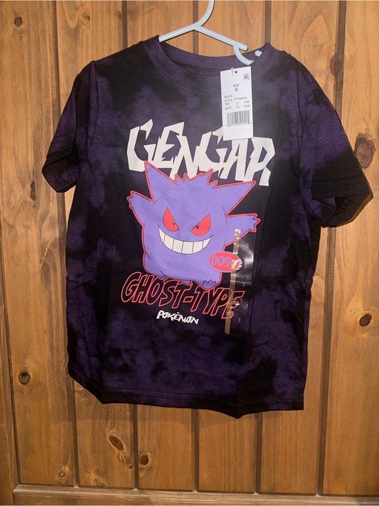 Pokemon Other - Pokémon brand Gengar tie-dye black and purple graphic t-shirt